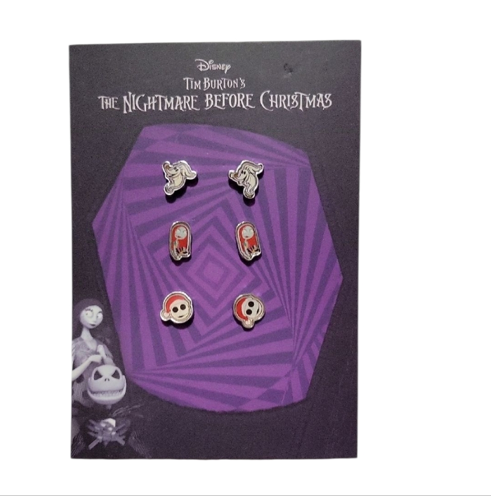 Tim Burton'sThe Nightmare Before Christmas Earring Set Of 3.